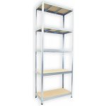 Biedrax Regál 35 x 75 x 240 cm 5 polic pozink – Hledejceny.cz