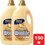 Woolite Keratin Pro-Care prací gel 2 × 4,5 l 150 PD – Zboží Mobilmania