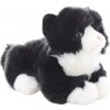 Plyšák Maskot kočička Uni Toys černobílá 22 cm