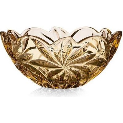 Aurum Crystal mísa Flora amber 280 mm – Zboží Dáma