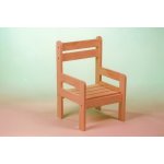 Kareš spol. s r.o. bez povrchové úpravy přírodní provedení dřevěná židle – Zboží Mobilmania