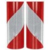 Páska reflexní samolepící červeno bílé pravé šrafování, šířka 28 cm, balení 9 m, reflexní třída 3