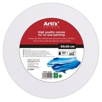 Artix Paints malířské plátno kulaté 30 x 30 cm bílé – Zboží Mobilmania