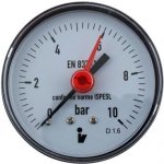Steno Tlakoměr 0- 10bar, DN63 - 1/4", zadní vývod – HobbyKompas.cz