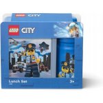 LEGO® svačinový set City modrý box + láhev – Hledejceny.cz