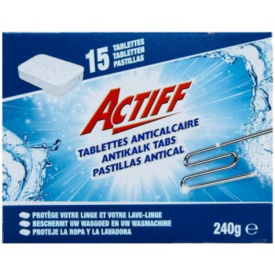 Actiff Antikalk Tabs tablety proti vodnímu kameni do pračky 15 ks 240 g – Hledejceny.cz
