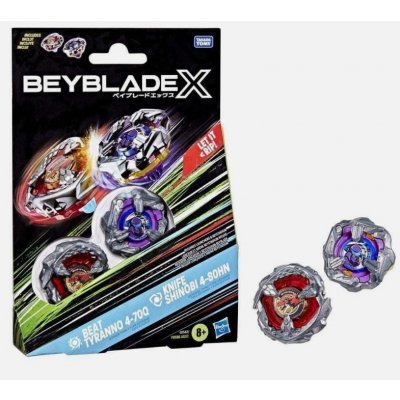 Beyblade X Dual Pack Knife Shinobi 4-80HN and Keel Shark 3-80F – Sleviste.cz