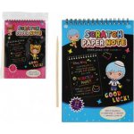 Teddies Škrabací Vyškrabovací notes barevný 10 listů 10x14cm 2 barvy v sáčku – Sleviste.cz