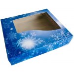 Dortisimo Vánoční krabice na cukroví modrá (25 x 22 x 5 cm) – Zboží Mobilmania