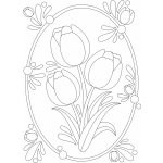 Radost v písku Šablona na pískování květina tulipán A4 210 x 297 mm – Hledejceny.cz