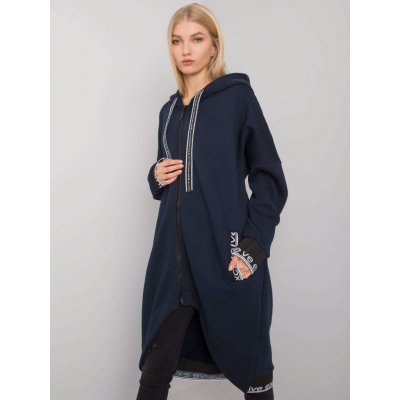 Dámská dlouhá mikina na zip RV BL 6832.10 tmavě modrá – Zboží Dáma
