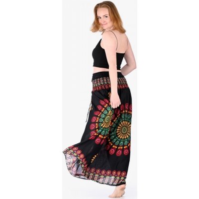 Dlouhá sukně/šaty Mandala černá multi – Zboží Mobilmania