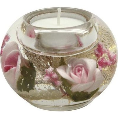 Skleněný svíce na čajovou svíčku Adora kulatý - 6 x 8 cm