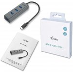 i-Tec USB-C Metal 4-portový HUB ; C31HUBMETAL403