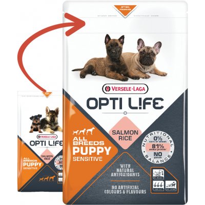 Versele Laga Opti Life Puppy Sensitive All Breeds 12,5 kg – Zboží Mobilmania