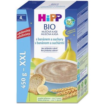 HiPP BIO Na dobrou noc s banánem a suchary 450 g