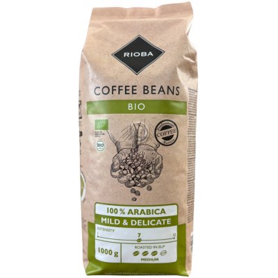 Rioba Bio 100% Arabica zrnková 1 kg – Hledejceny.cz