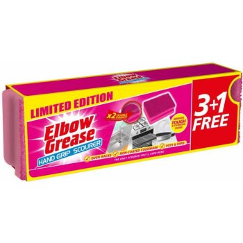 Elbow Grease Pink houbička na nádobí 9,5 x 7 cm 4 ks