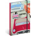 Notes Krtek a autíčko, linkovaný, 13 × 21 cm – Zbozi.Blesk.cz