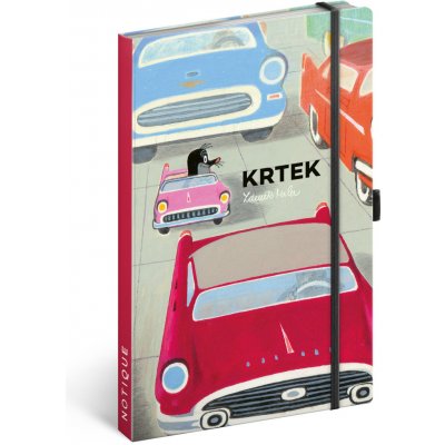 Notes Krtek a autíčko, linkovaný, 13 × 21 cm – Zbozi.Blesk.cz