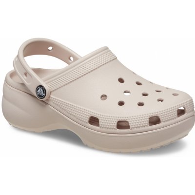 Crocs dámské nazouváky Classic Platform Clog W béžová