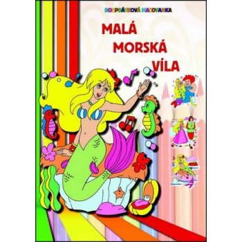 Malá morská víla Rozprávková maľovanka