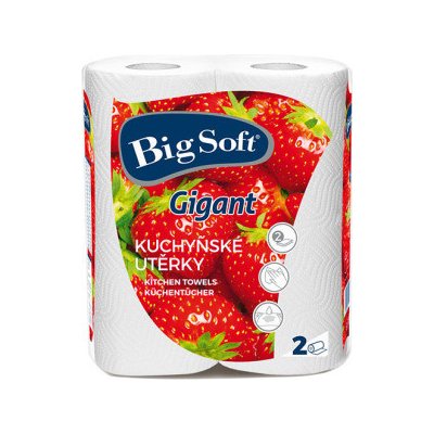Big Soft Gigant 2 vrstvy 2x 80 útržků 2 role – Zboží Dáma