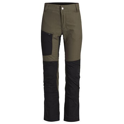 Lundhags Fulu Stretch Hybrid dětské kalhoty forest green black – Sleviste.cz