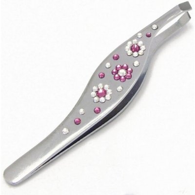 Mont-Bleu Pinzeta se Swarovski Elements kytka růžová – Zbozi.Blesk.cz