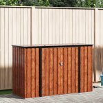 Omaxi zahradní úložná bedna 214 x 82 x 132 cm ocel hnědá 750525 – Hledejceny.cz