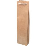 Taška papírová na 1 víno přírodní 219662 – Zboží Mobilmania