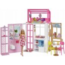 Mattel Barbie dům s panenkou a štěnětem herní set HCD48