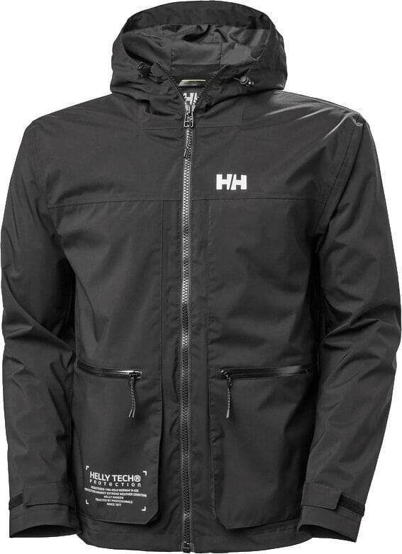 Helly Hansen Men\'s Move Hooded Rain Jacket Black