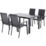 LIVARNO Sada hliníkového zahradního nábytku Houston/Toronto, 5dílná, šedá – Zboží Mobilmania