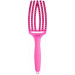 Kartáč Olivia Garden Fingerbrush Combo Medium ThinkPink Edition neonově fialový – Zboží Dáma