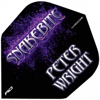 Red Dragon Peter Wright Snakebite Hardcore Purple Logo RF6419 – Zboží Mobilmania