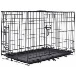 Dog Fantasy Klec skládací 2 dveře M 75 x 46 x 53 cm – Zboží Mobilmania