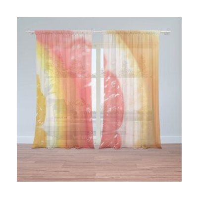 Sablio Záclony Citrusy: 2ks 150x250cm – Hledejceny.cz