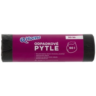 Q-Home pytle na odpadky 60 l 60x70 cm 30 ks – Zboží Dáma