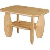 Konferenční stolek Drewmax ST 114 masivní borovice 92x67x60cm ořech