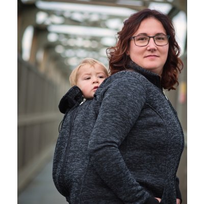 Jožánek nosící svetr přední i zadní nošení Lisa černý – Zboží Dáma