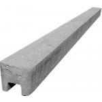 Betonový sloupek na plot 200 cm koncový hladký - šedý – Sleviste.cz