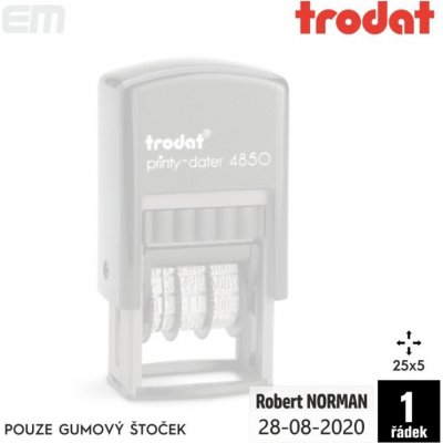 Trodat 4850 [ 25 x 5 mm pouze gumový štoček – Zboží Živě