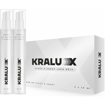 Kralux® Sérum pro navrácení barvy a podporu růstu vlasů a vousů 2 x 15 ml – Hledejceny.cz