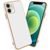 Pouzdro a kryt na mobilní telefon Apple Cadorabo Ochranné pouzdro pro Apple iPhone 12 MINI Case in Bílá Kryt mobilního telefonu TPU Silikonové pouzdro Camera PČervenáector Case