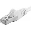 síťový kabel Premiumcord sp6asftp005W Patch, CAT6a S-FTP, RJ45-RJ45, AWG 26/7, 0,5m, bílý