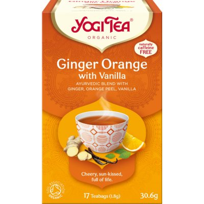 Yogi Tea Zázvor Pomeranč s vanilkou 17 x 1.8 g – Zboží Mobilmania