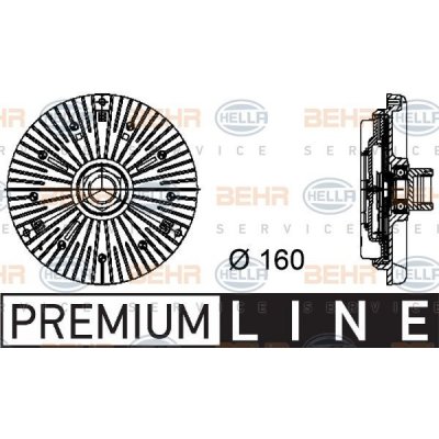 Spojka, větrák chladiče Hella (8MV376734441) – Zbozi.Blesk.cz