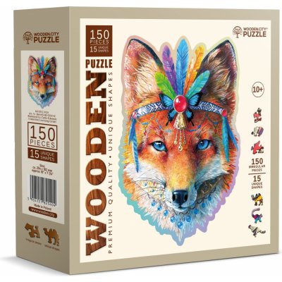 WOODEN CITY Dřevěné Mystická liška EKO 150 dílků – Zboží Dáma