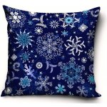 TipTrade vánoční povlak Ledové vločky 40 x 40 cm – Sleviste.cz